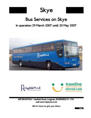 Isle of Skye Bus Services