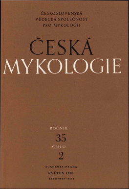 Československá Vědecká Společnost Pro Mykologii