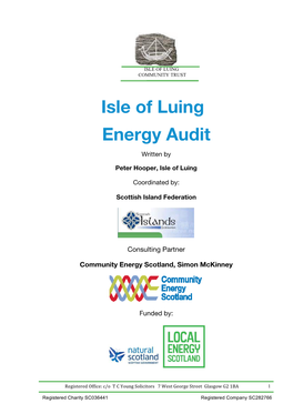 Isle of Luing Energy Audit
