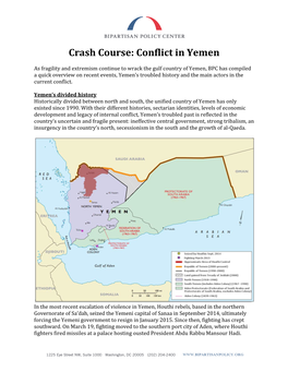 Crash Course: Conflict in Yemen