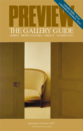 Preview of the Visual Arts | September–October, 2007