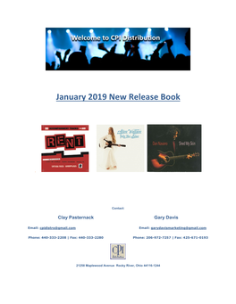 January 2019 New Release Book
