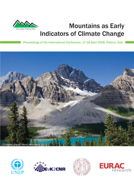 ICCCM-Txt 20090510.Indd 132 03.06.2009 17:09:23 Proceedings of the International Conference on Mountains As Early Indicators of Climate Change