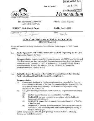 Memorandum CAPITAL of SILICON VALLEY