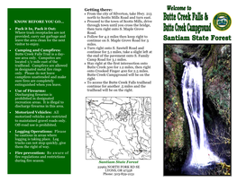 Butte Creek Falls Trailhead ​​And Campground Guide