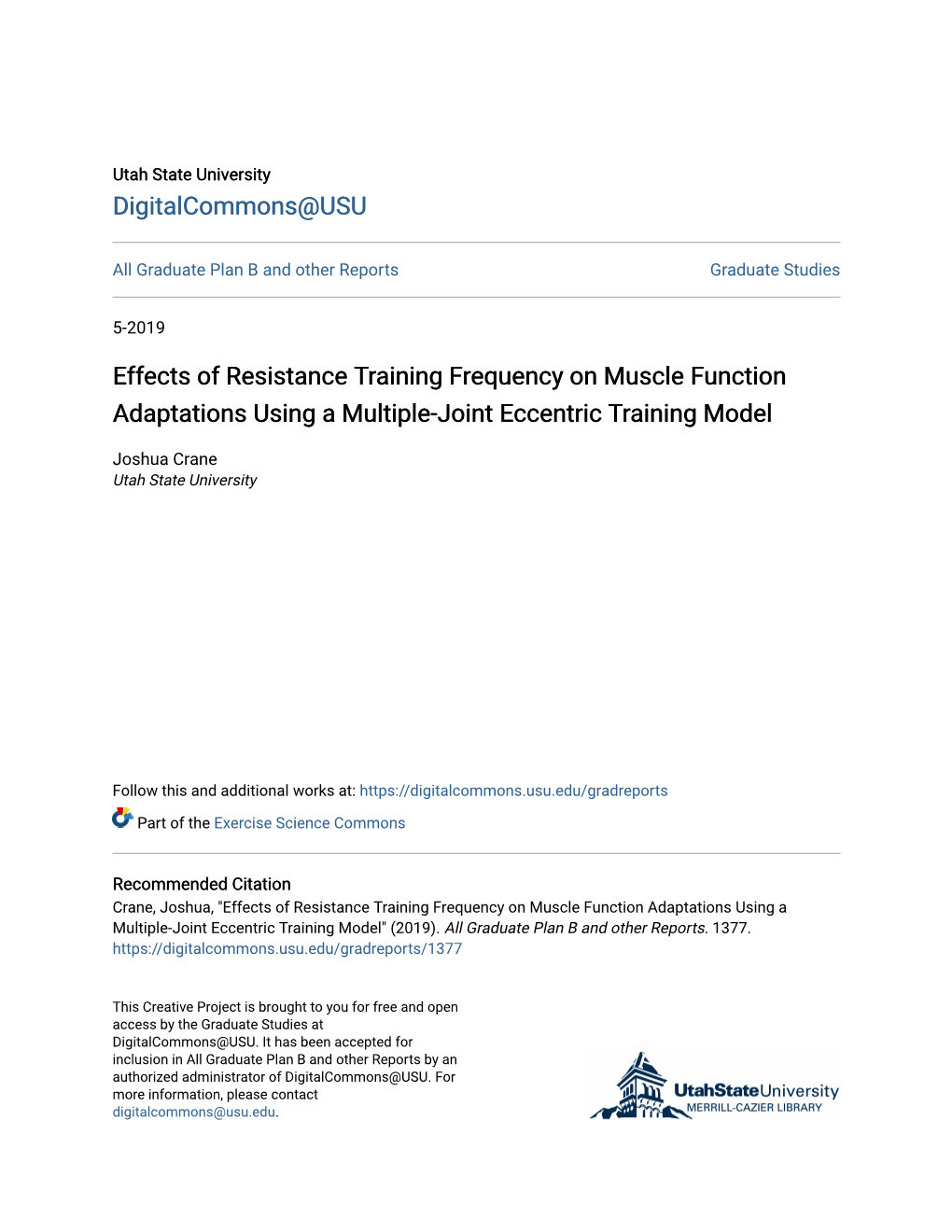 Effects of Resistance Training Frequency on Muscle Function Adaptations Using a Multiple-Joint Eccentric Training Model