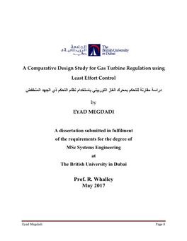 A Comparative Design Study for Gas Turbine Regulation Using