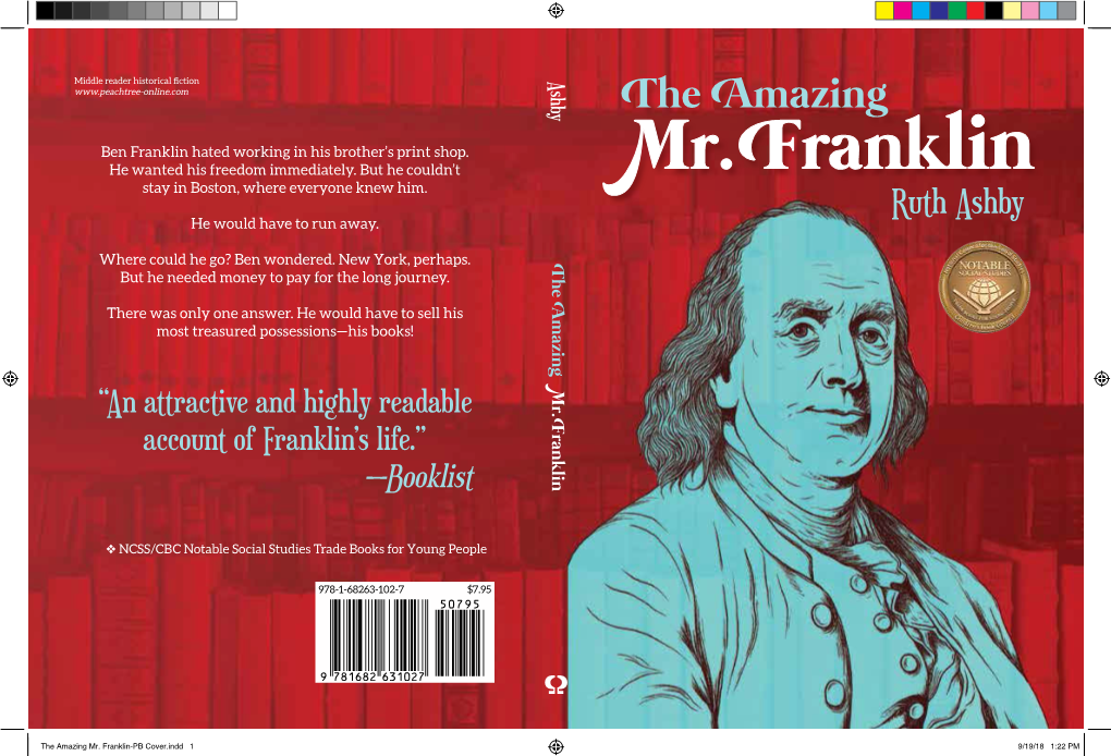 Mr. Franklin-PB Cover.Indd 1 9/19/18 1:22 PM the Amazing Mr