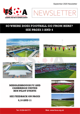 So Where Does Football Go from Here? See Pages 3 and 4