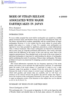 Mode of Strain Release Associated with Major Earthquakes in Japan