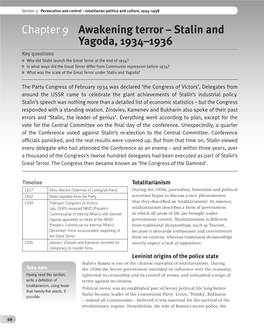 Chapter 9 Awakening Terror – Stalin and Yagoda, 1934–1936