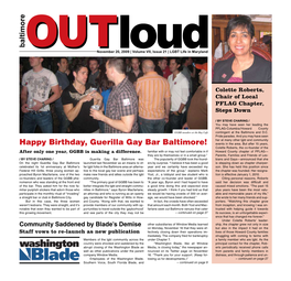 November 20, 2009 | Volume VII, Issue 21 | LGBT Life in Maryland