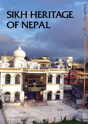 SIKH HERITAGE of NEPAL Kathmandu, Nepal EMBASSY of INDIA B.P