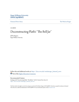 Deconstructing Plath's “The Bell Jar”