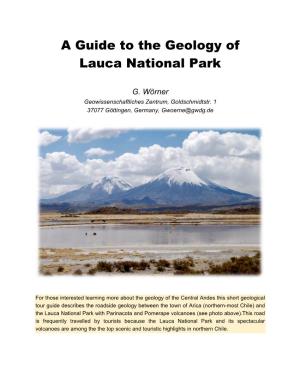 A Guide to the Geology of Lauca National Park