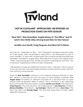 “Hot in Cleveland” Approaches 100 Episodes As Production Starts on Fifth Season