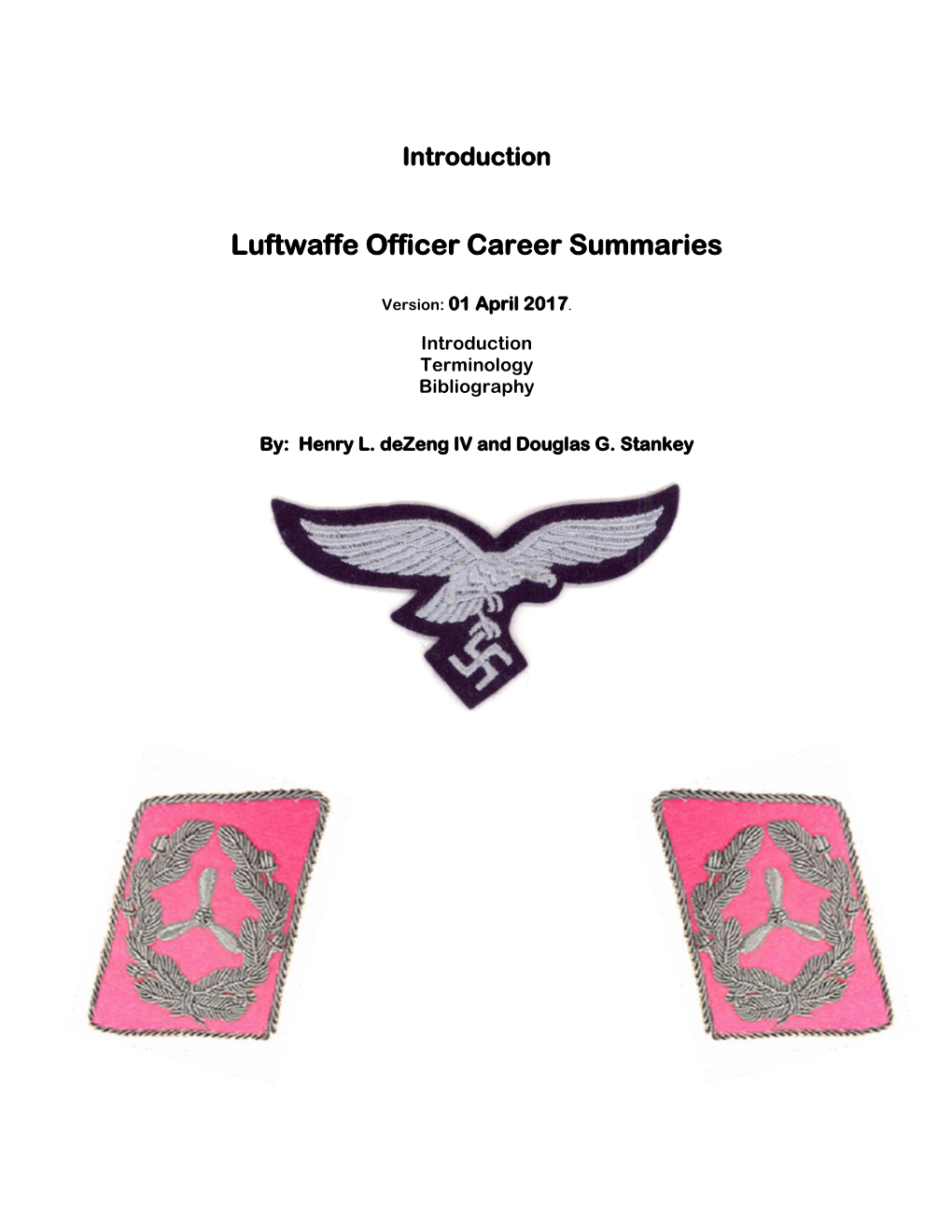 Luftwaffe Officer Career Summaries