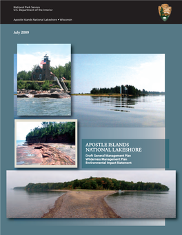 Apostle Islands National Lakeshore, Draft General Management Plan