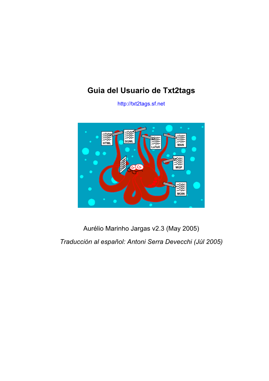 Guia Del Usuario De Txt2tags