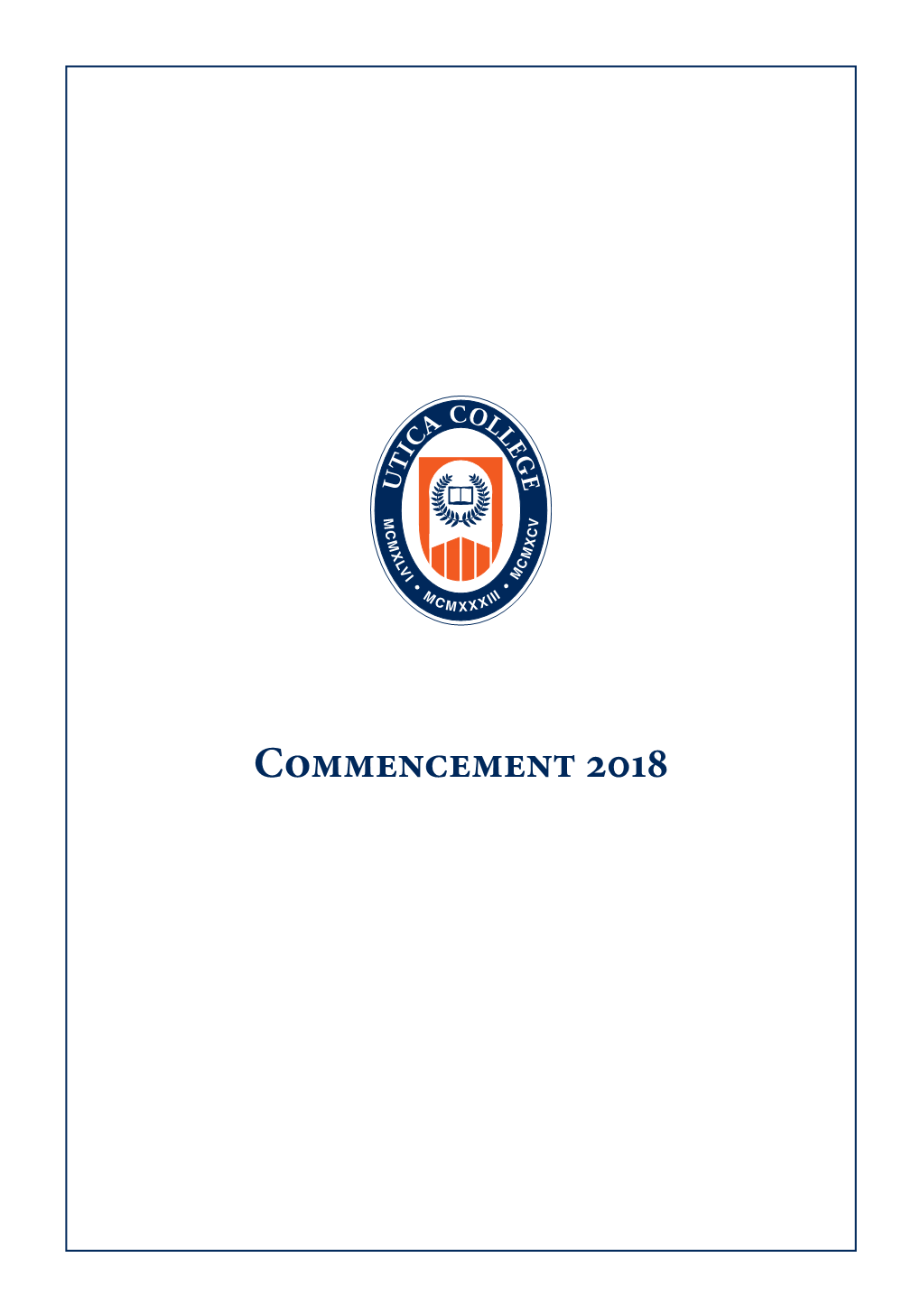 Commencement 2018