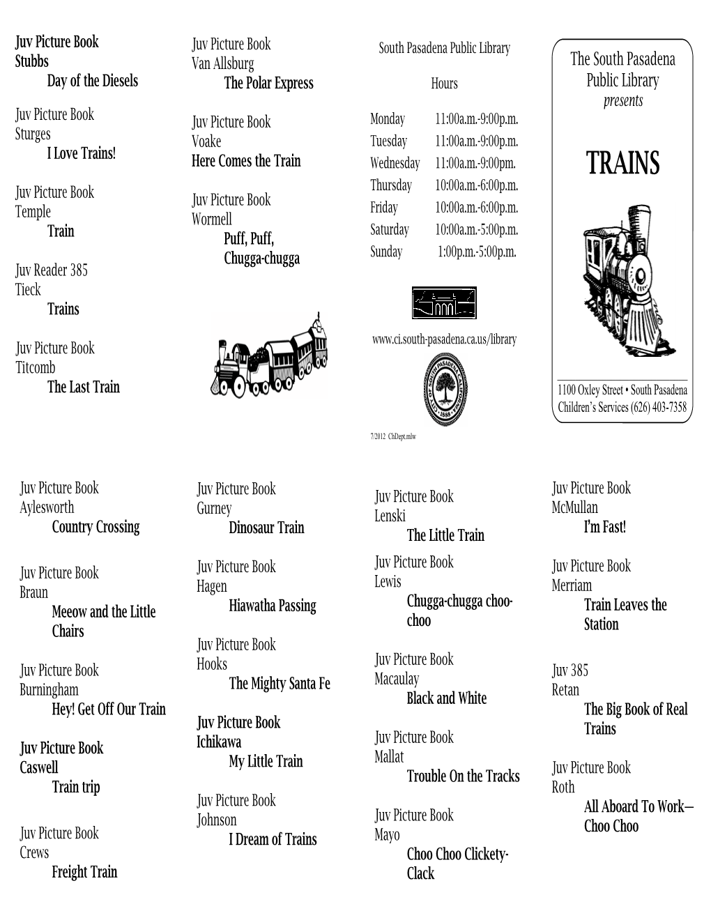 Trains 1 Page