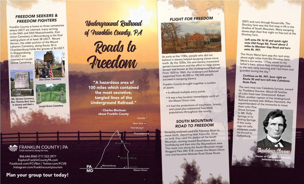 Underground Railroad Brochure