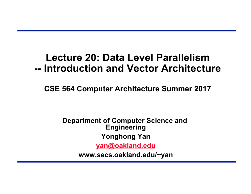 DLP Vector Architecture