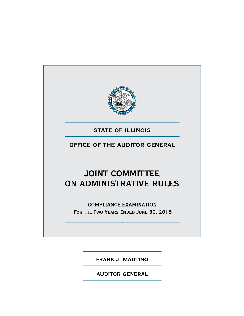 Joint Committee on Administrative Rules