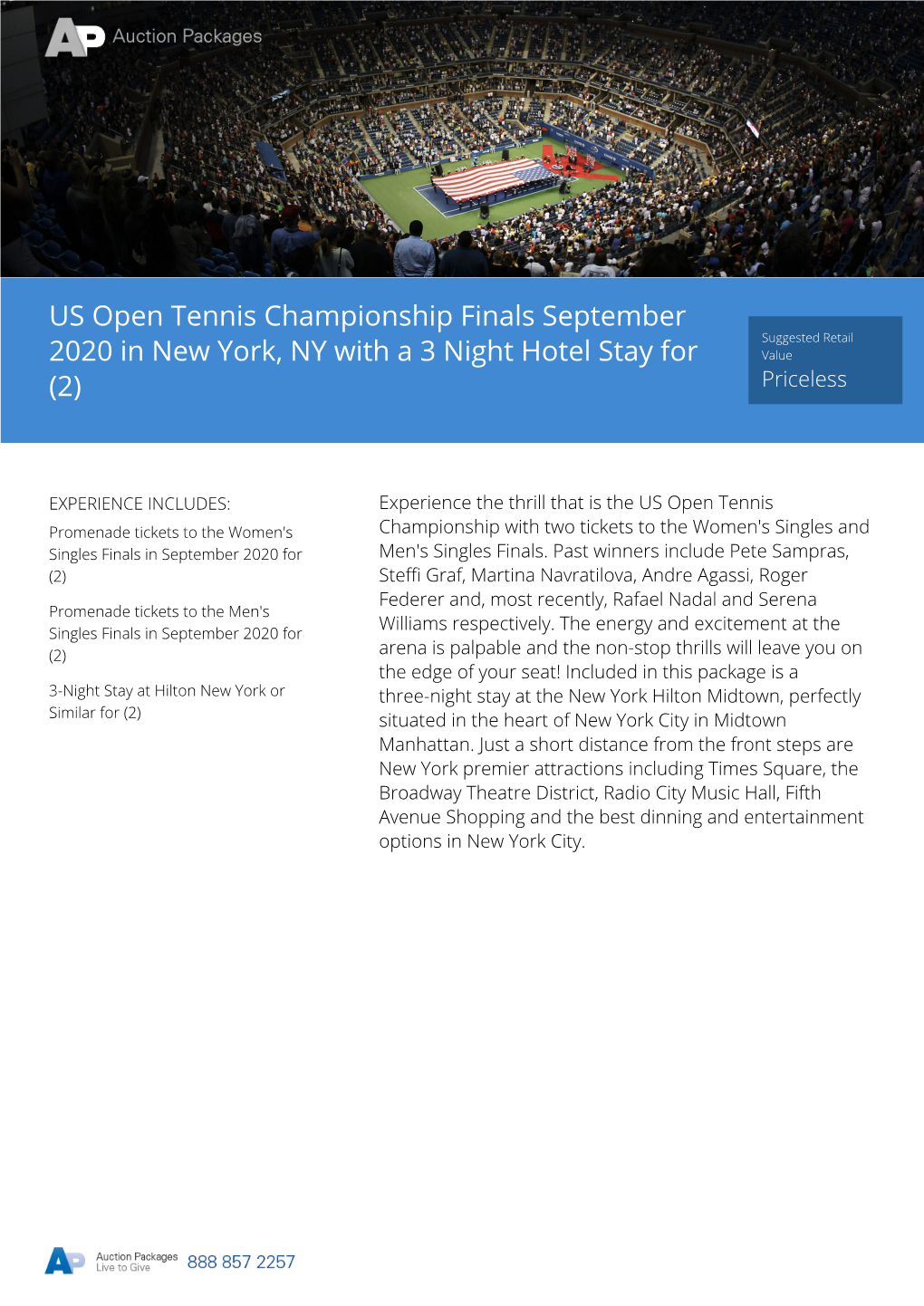 US Open Tennis Championship Finals September 2020 in New York, NY