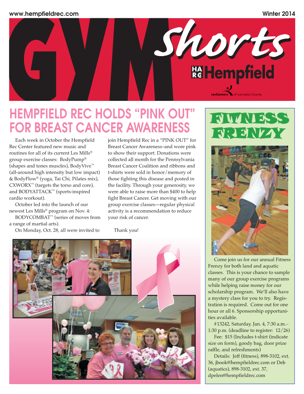 Hempfield Rec Holds “Pink Out” for Breast Cancer