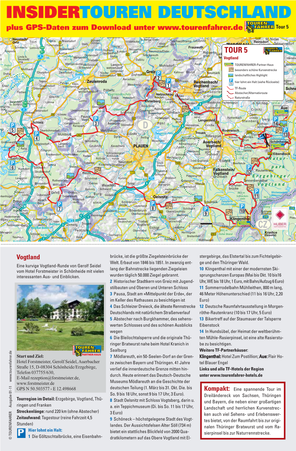 INSIDERTOUREN DEUTSCHLAND Plus GPS-Datentriptis Zum Download Unter Tour 5