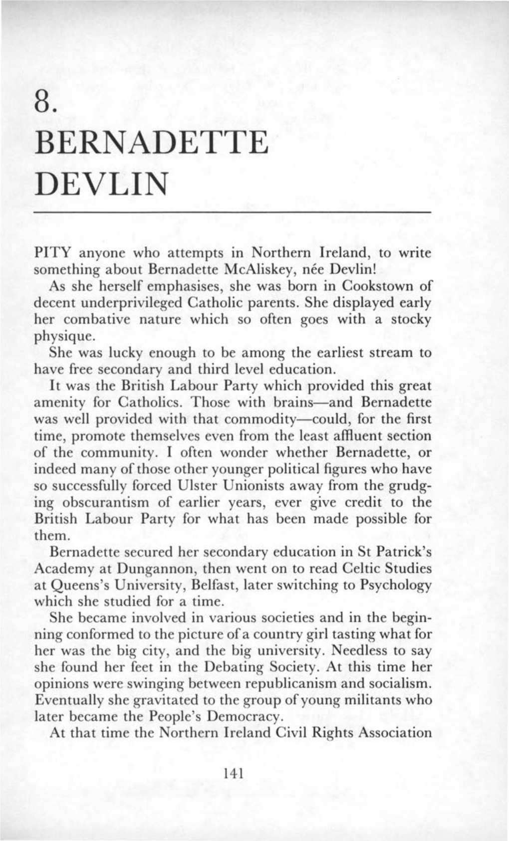 Bernadette Devlin