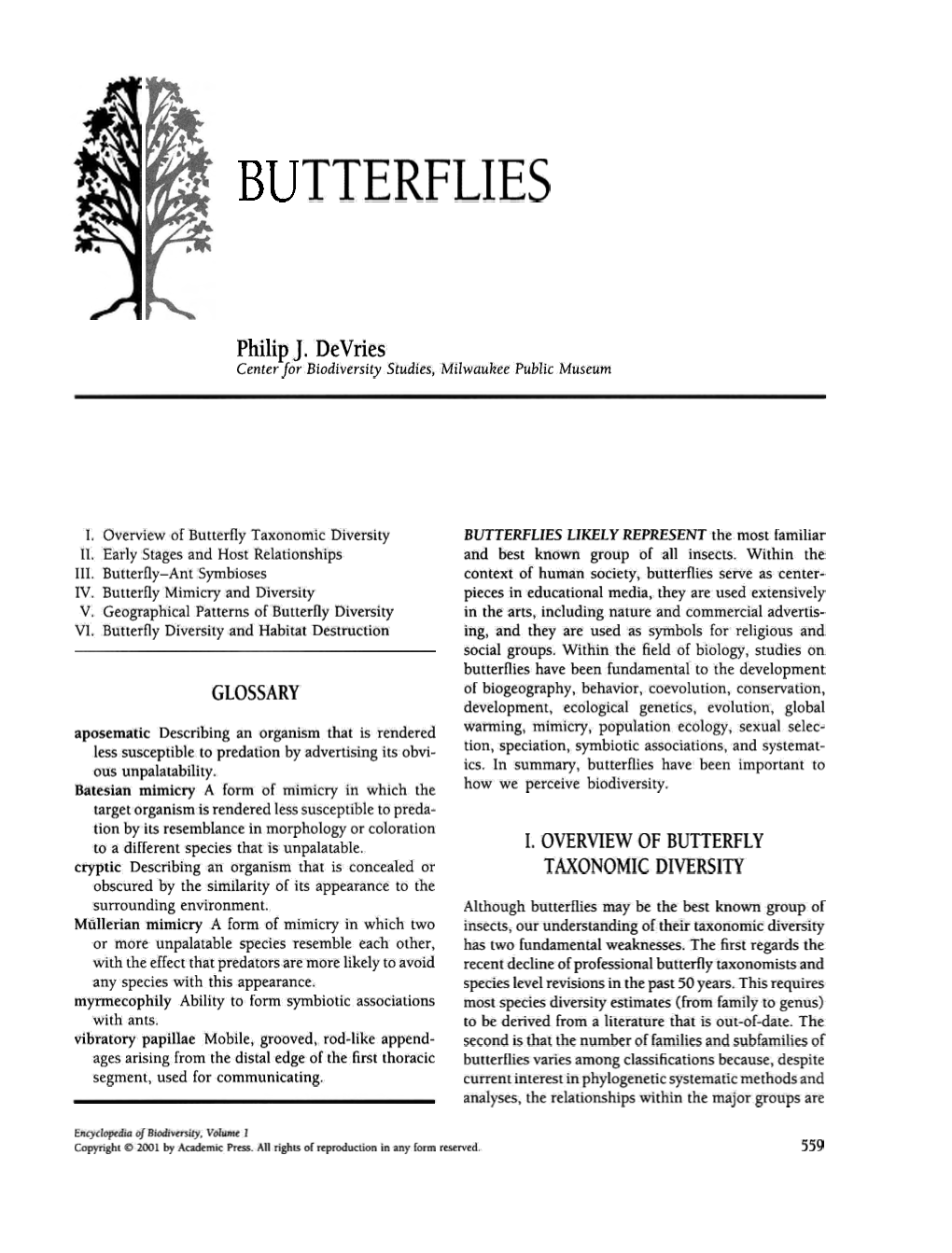 Diversity of Butterflies