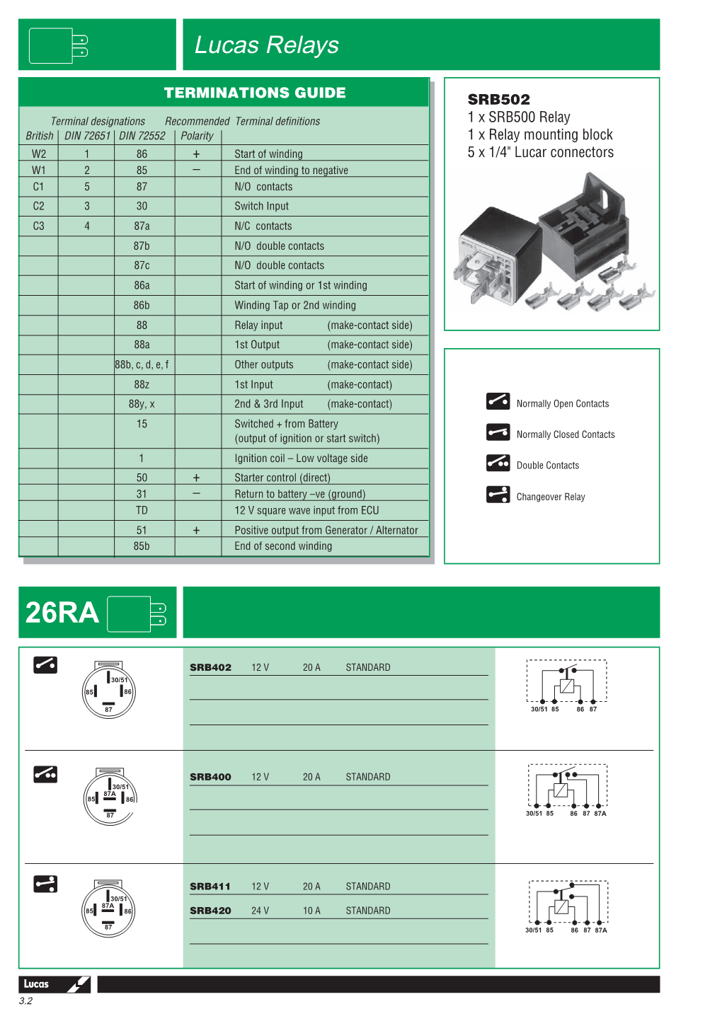 Lucas Relays and Switches