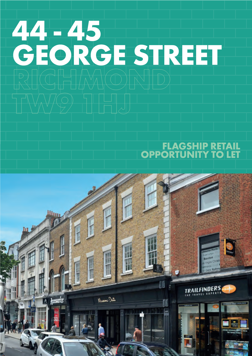 Flagship Retail Opportunity to Let 44 - 45 George Street Richmond Tw9 1Hj