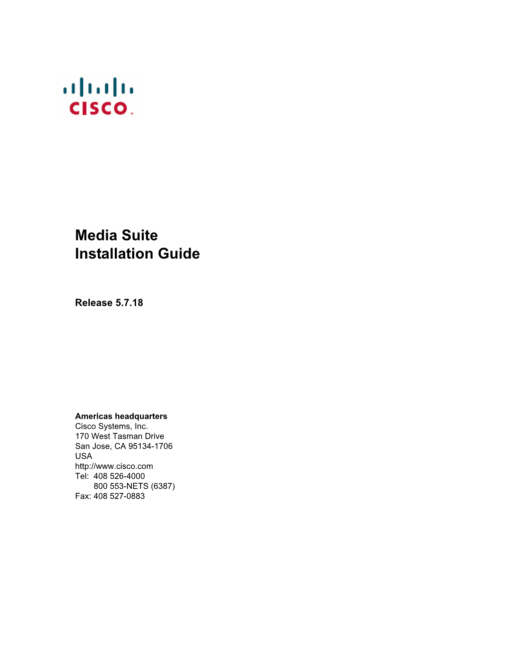 Media Suite Install Guide for Release 5.7.18