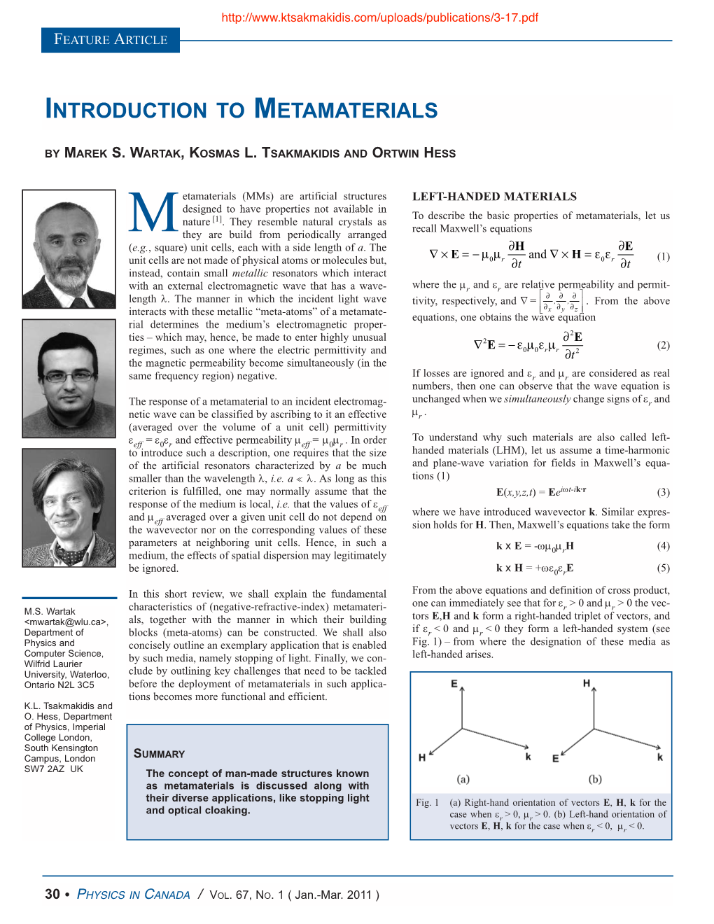 Introduction to Metamaterials