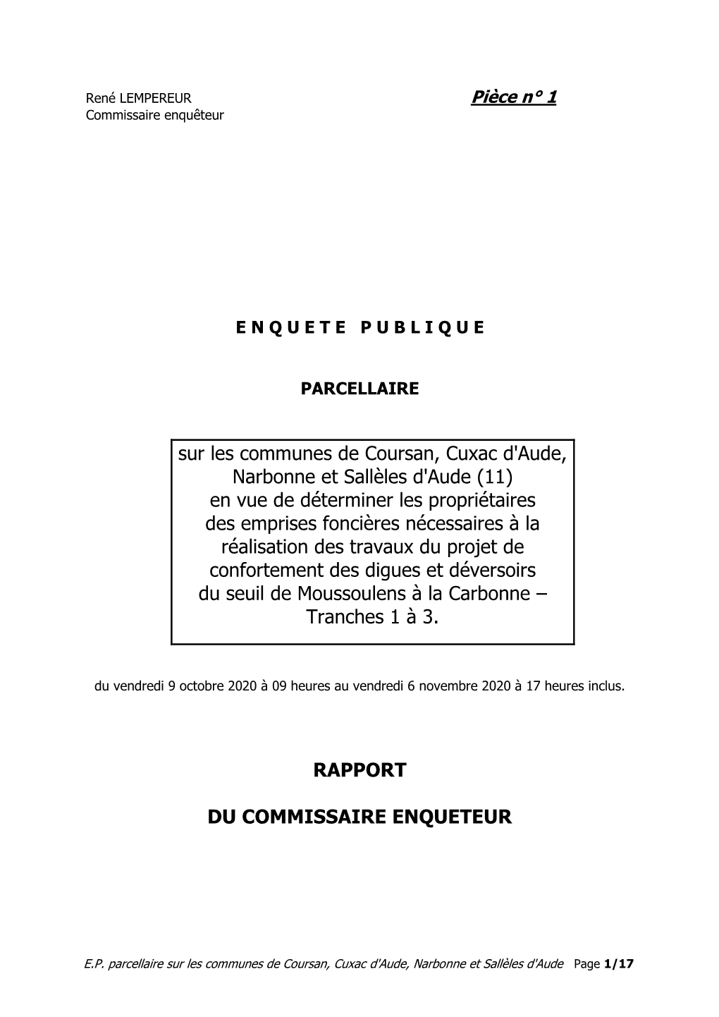 Sur Les Communes De Coursan, Cuxac D'aude, Narbonne Et Sallèles D'aude