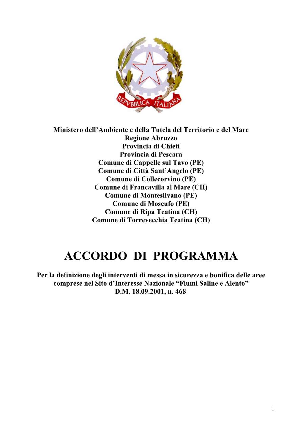 Accordo Di Programma