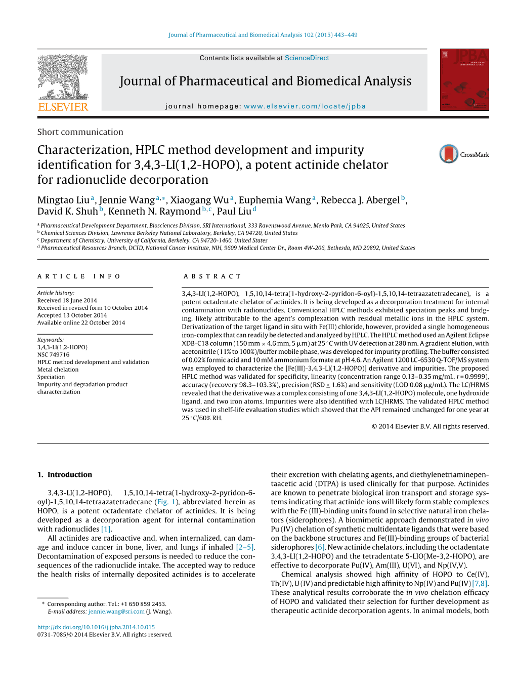 Characterization, HPLC Method Development and Impurity