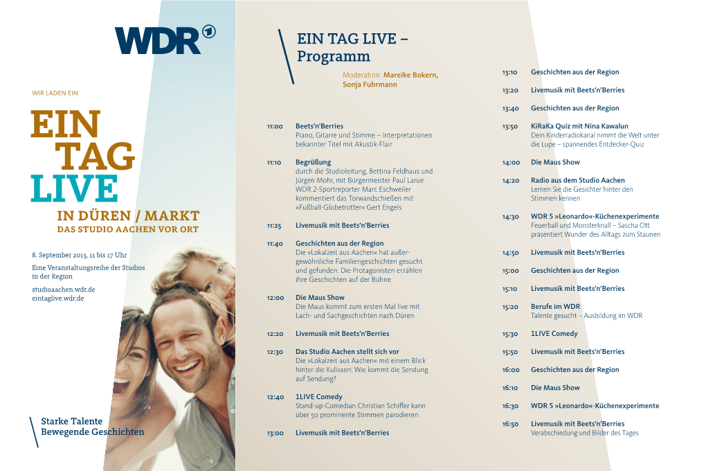 EIN TAG LIVE – Programm