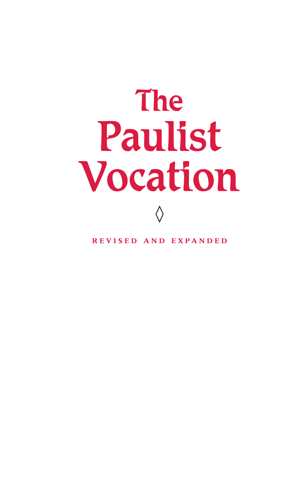 "Paulist Vocation" PAGES