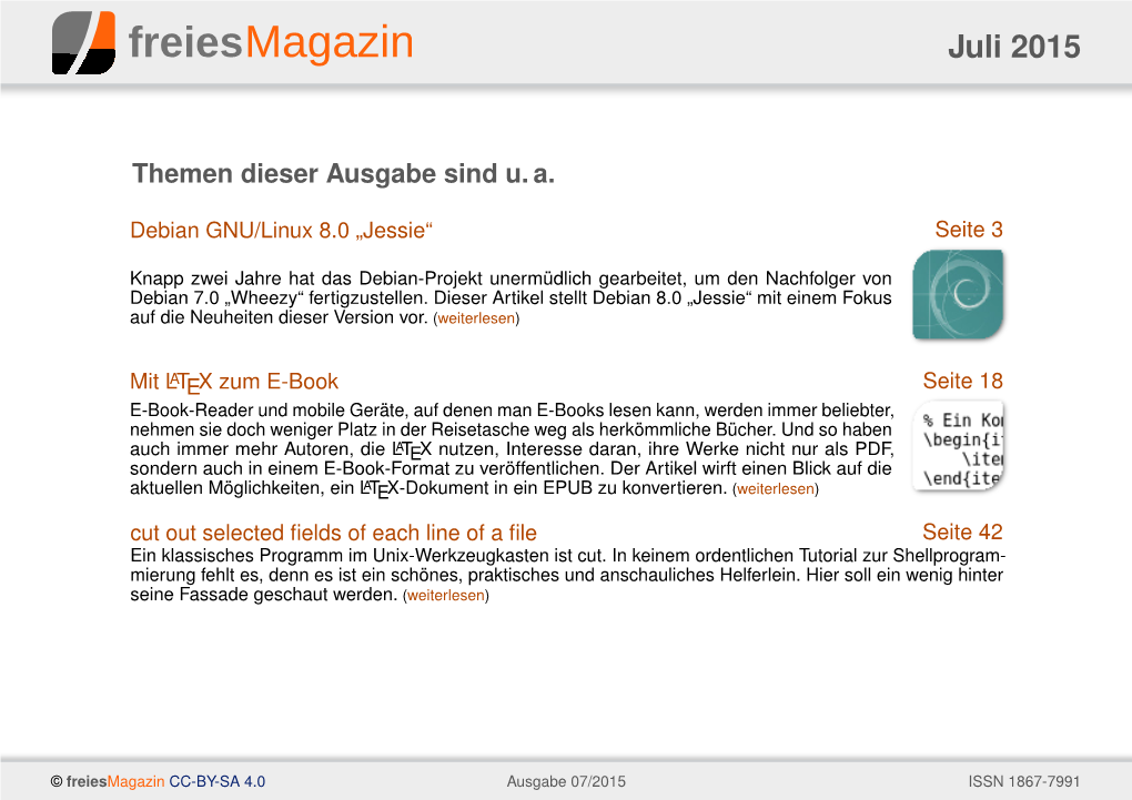 Ausgabe 07/2015 Als