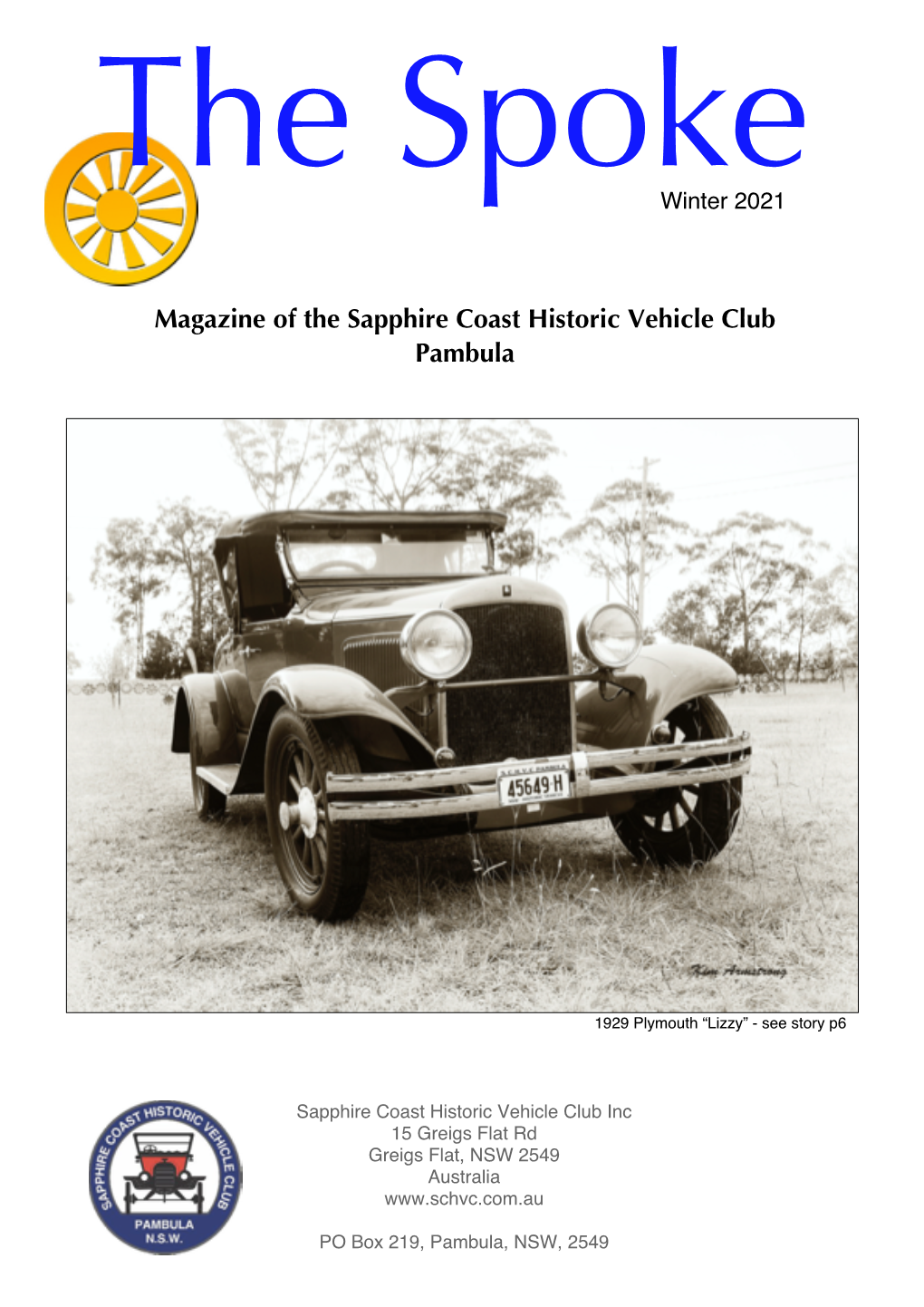 Magazine of the Sapphire Coast Historic Vehicle Club Pambula