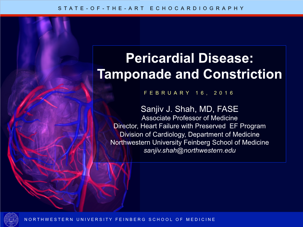 Pericardial Disease: Tamponade and Constriction