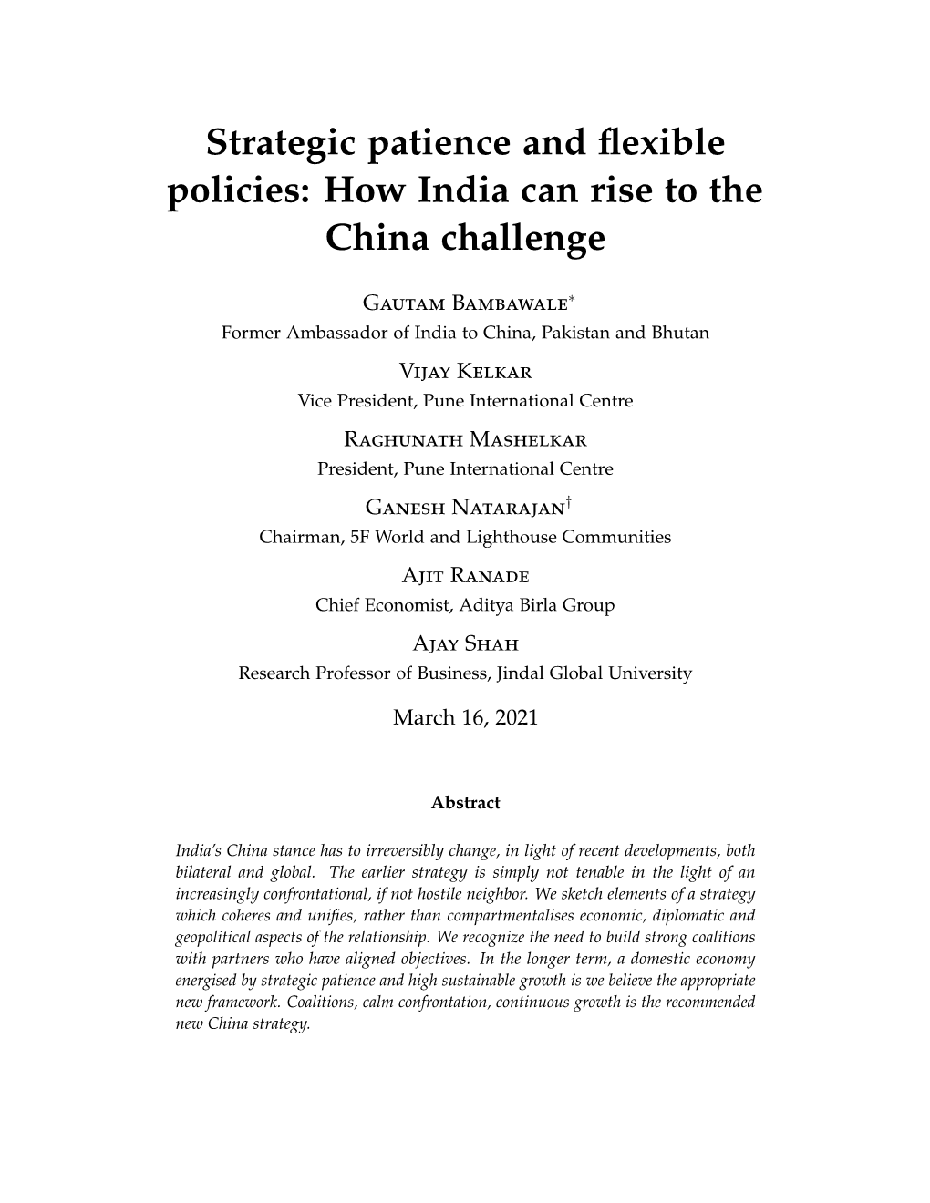 How India Can Rise to the China Challenge