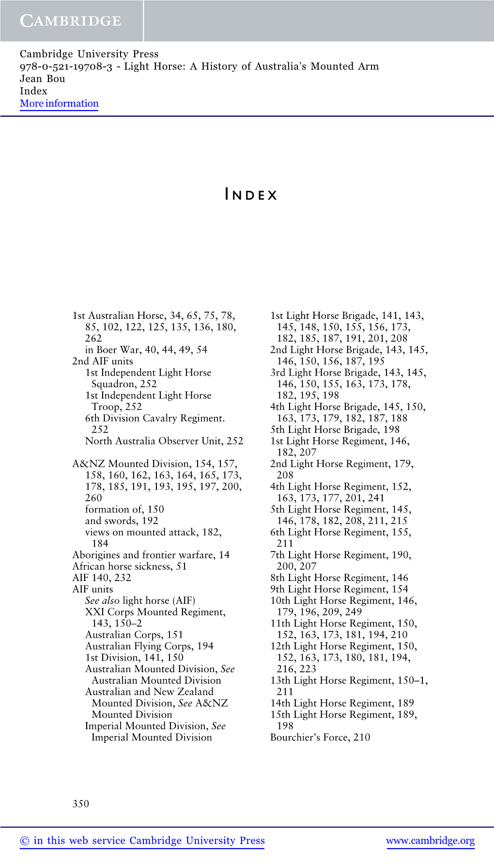 1St Australian Horse, 34, 65, 75, 78, 85, 102, 122, 125, 135, 136