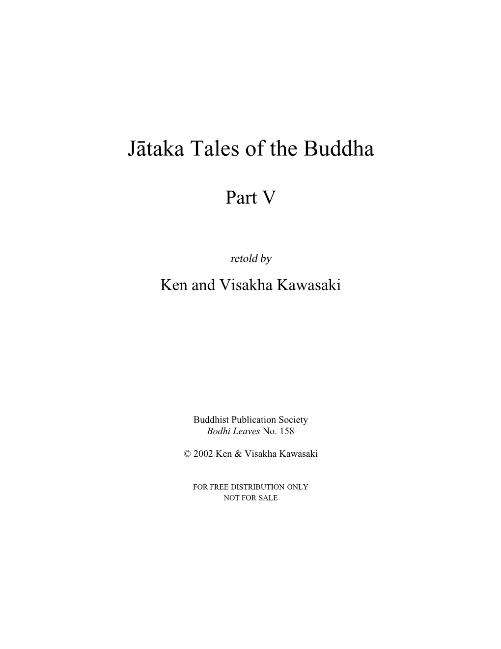 Jåtaka Tales of the Buddha