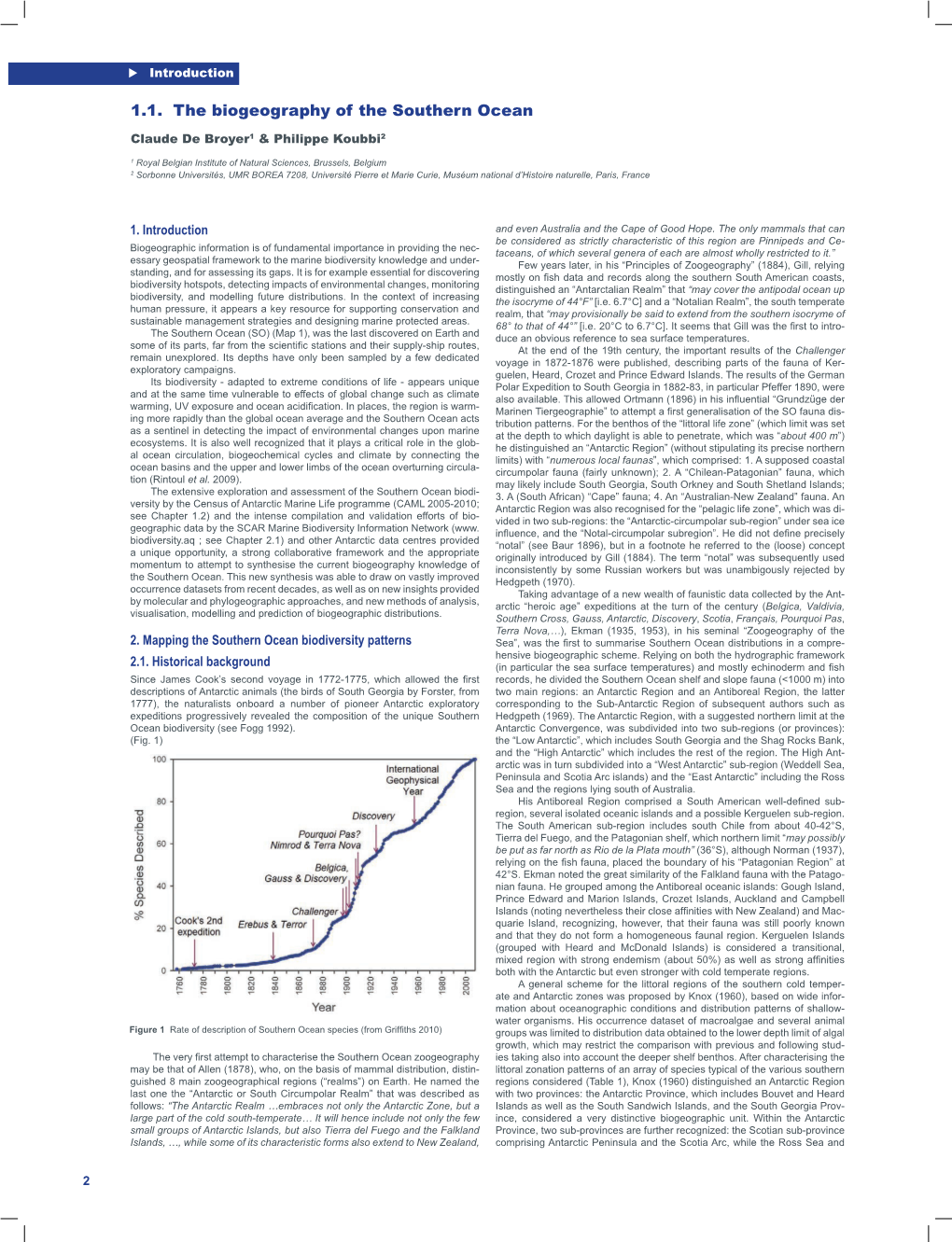 1.1. the Biogeography of the Southern Ocean