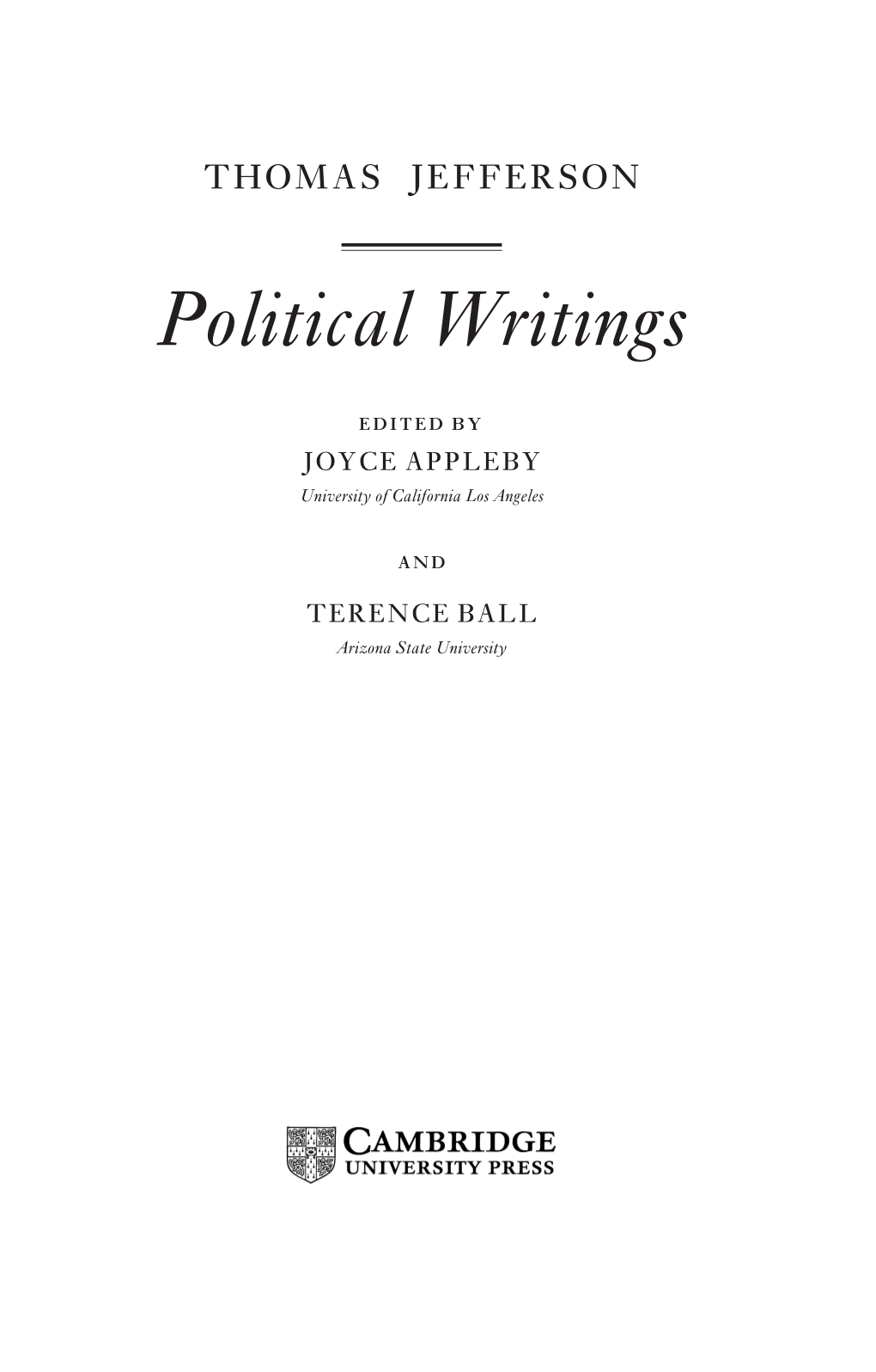 Political Writings